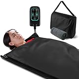 RELOIVE Upgraded Far Infrared Portable Sauna Blanket Heating Detox with Carrying Bag 50 Pieces Plast