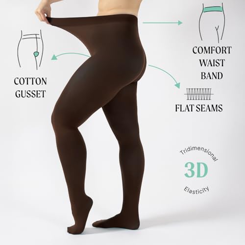 Image of CALZITALY Opaque Colour Tights - 80 DEN Thick Tights, Microfiber Pantyhose, S - 4XL Available in Plus size - Italian Hosiery