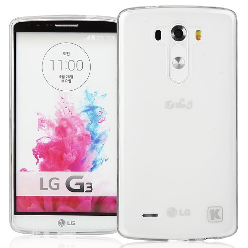 KaysCase Slim Soft Gel TPU Cover Case for LG G3 Smart Phone, 2014 Version (Frost Clear)