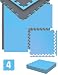 EYEPOWER Trainingsmatte 2cm Extra-Dick: 1m² 4 Große EVA 50x...