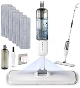 Amazon.co.jp: 【6枚付き】DARISHMスプレーモップ 拭き掃除 回転