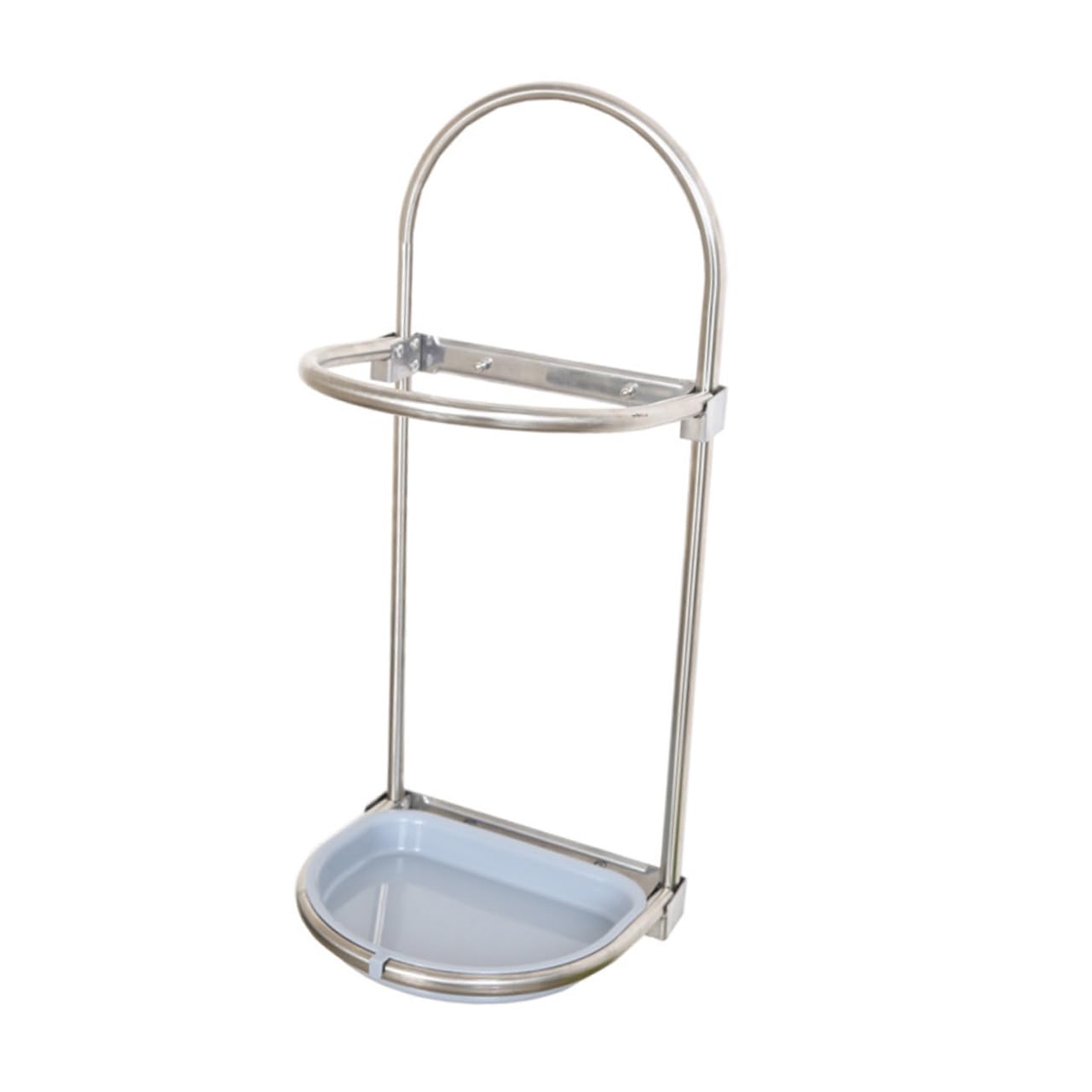 Porta Ombrelli da Parete Pieghevole in Acciaio Inox Blu | Grande Capienza, Uso per Casa e Ristorante, Installazione Multipla Parti in Plastica