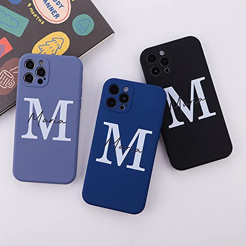 Emidy Custom Name Case For Iphone 7/8Plus/Se/X/Xs/Xr/11/12/13 Mini Pro Max Case Phone Cases [With Packing Box],Christmas Light Blue, Dark Blue, Blue, Pink, Khaki, Black #TOP3