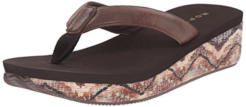 Roper Women's Wave Wedge Sandal, Brown, 6.5 B Us #TOP7