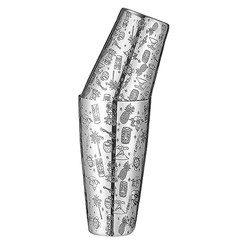 Conjunto de coqueteleiras Boston com 2 peças de aço inoxidável, 510 g e 800 ml, para barman, kits pr