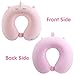 Kids Neck Pillow, Unicorn Kids Travel Neck Pillow for Traveling with Eye Mask, Toddler Travel Essentials for Road Trip Airplane Car Seat, Cute Headrest Memory Foam Pillows for Girl Gift (Pink)