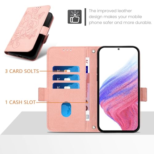 Housse Motorola Moto G32 en cuir PU supérieur : étui à rabat fin et robuste rose