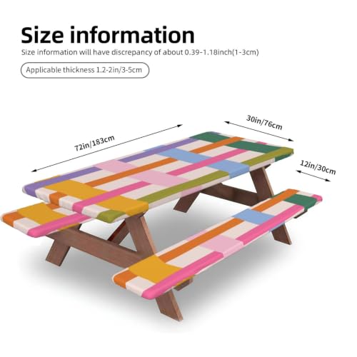 Mantel de picnic con fundas lavable para solucionar el viento en camping 5