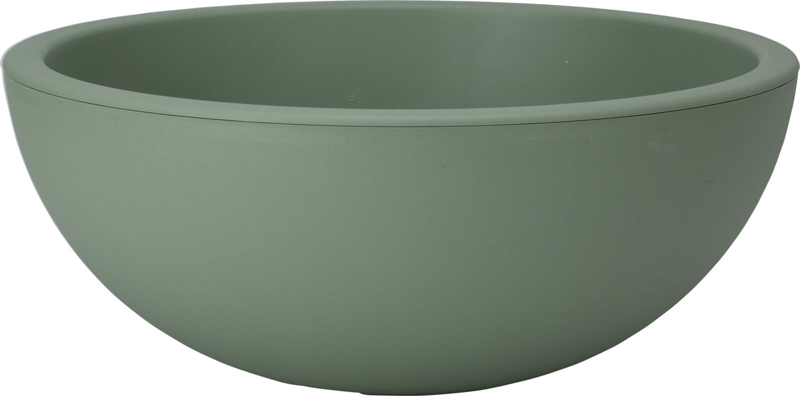 Muddy Hands 40cm Large Light Green Bowl Plant Pot Indoor Home Outdoor Garden Round Plastic Flower Planter Water Feature