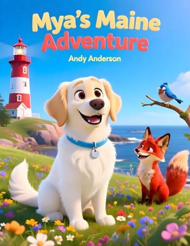 Mya’s Maine Adventure (Mya the White English Cr... B0G6YL35CD Book Cover