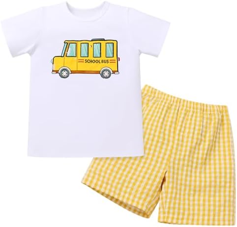 IMEKIS Back to School Outfits for Boy: First Day of School Outfit Boys Kindergar