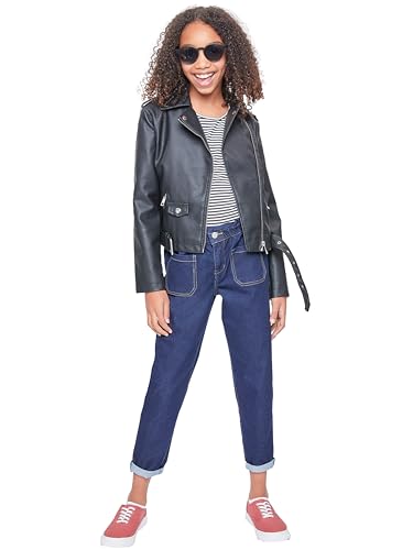 YMI Girls Paper Bag Waist Balloon Jeans4