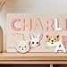 Custom Name Puzzle with Animals | Handmade Personalized Birthday Gift for Baby, Kids, Toddler | Baby Shower Gift | Easter Gift | New Baby Gift | Christmas Gift | Toddler Toys | Busy Board Puzzle