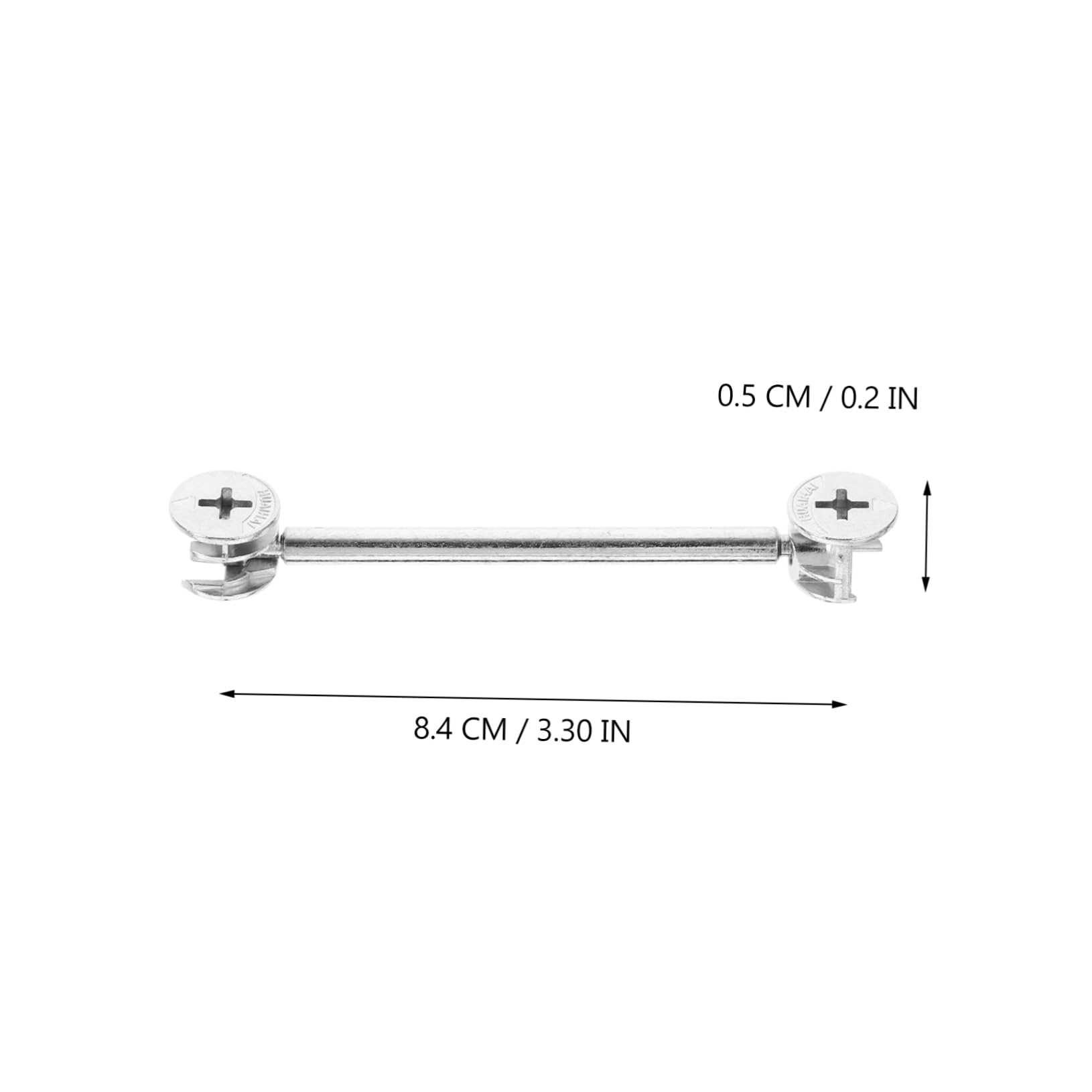 Unomor Metal Furniture Connecting Kit 20 Sets of Cam Fitting Dowels Cabinet Panel Clips DIY Assembly Inserts
