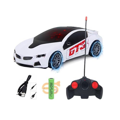 Image of CADDLE & TOES Remote Control Chargeable 3D Famous Car with Flashing Light, Radio Control Race car for Kids for 3-12 Year Old Boy Birthday Remote Control Car Rechargeable Multicolor