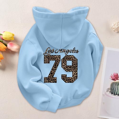 Sweat à capuche femme ample décontracté imprimé pour l'automne