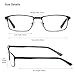 EYECEDAR 4-Pack Blue Light Blocking Reading Glasses for Men Readers for Men Women Adjustable Metal Spring Hinges Eyeglasses 2.00