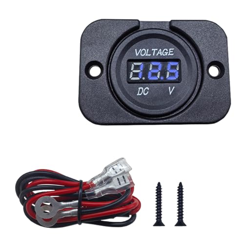 BDZMC 12/24V Car Battery Voltage Meter with LED Display