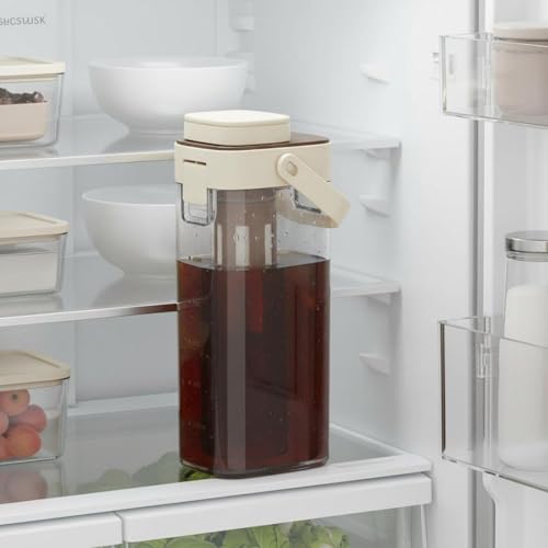 Image of Cold Brew Pot Removable Strainer Cold Brew Coffee Pot Clear Drink Maker