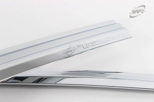 EXTERIOR MONTAJE VENTANA Visera 4 Piezas Oscuro Humo Para 1996-2005 Hyundai EUR 62,18 - PicClick FR