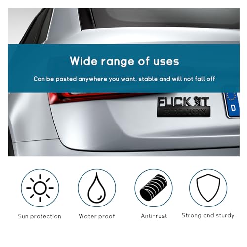 Image of Dickno Fuck It Edition Emblem for Car, Auto Fender Bumper Decoration Stickers, Vehicle 3D Side Fender Rear Trunk Decal Badge, Universal Exterior Accessories for Car Truck SUV (Black)