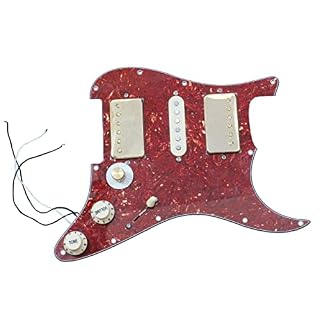 Pickguard Stratocaster chargé caméléon (HSH) - Les Beatles, Paul McCartney, John Lennon, RIngo Starr, George Harrison
