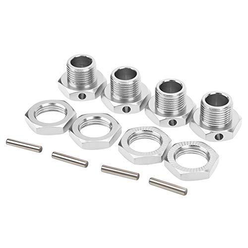 Kit Hexagonal de Roda RC, 17MM Excelente Acabamento, Ampla Aplicação, Peça RC, Liga de Alumínio Port