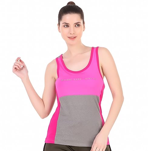 Image of ReDesign Apparels Women's Athleisure Dri Fast Workout Sleeveless Top Sports Gym Tshirt
