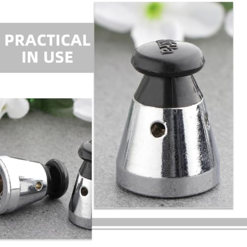 Homoyoyo 2 piezas válvulas de olla de presión, repuestos universales de material de hierro, válvula de seguridad para tapa de olla de presión, color plata, diseño práctico y elegante para cocina miniatura 5