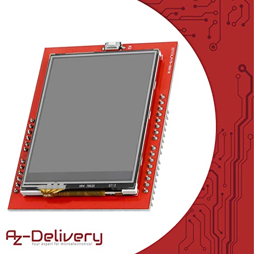 AZDelivery 2.4 inch TFT LCD Touch Screen Module XPT2046 PCB ILI9341 240 ...