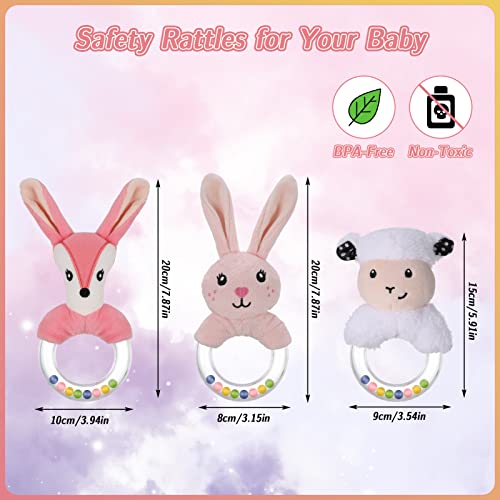 RIUSATE 3Pcs Baby Soft Rattle Sensory Toys - Image 2