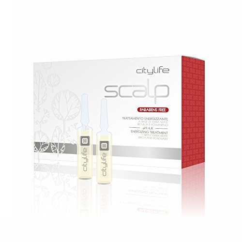 FAIPAScalp Energizing Treatment with Yerba Mate, Birch and Rosemary - 12x10ml Ampoules (Unscented, Paraben Free, Unisex-Adults)