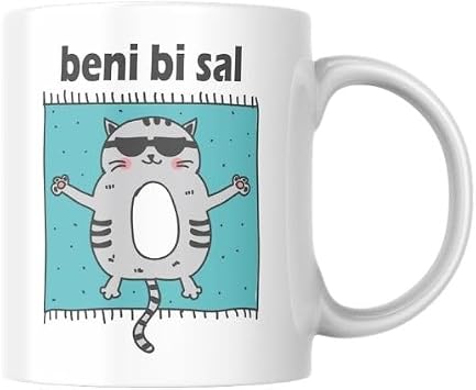 Beni Bi Sal Bask l  Kupa Bardak Hediyelik  ay Kahve Kupas