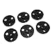 VELATEMOR Reel Tape Driver, Light Replacement for Wear 6 Pieces NAB Hub 8.2mm mm for 1/4 Inch Recorder 7 Inch Reel in (BLACK)