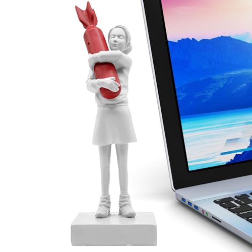 Sculpture artisanale de fille en résine à offrir pour une décoration de maison moderne