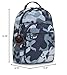 Kipling Women's Seoul Small Backpack, Durable, Padded Shoulder Straps with Tablet Sleeve, Bag, Cool Camo Grey, 10.5''L x 13.75''H x 6.75''D (KI56110HX)