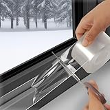 Litaibai Transparent Window Weather Sealing Tape - 2-Inch x 33 Feet, Airtight Insulation Tape That Blocks Drafts, No Residue Removable Adhesive