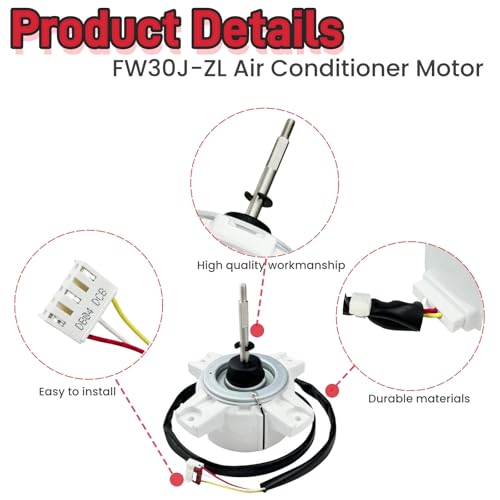 Air Conditioning Motor FW30J-ZL ZWS30-J SIC-62FV-F130-4 DC Brushless DC Motor, DC310V 30W 900r/min for Gree air Conditioning Three Wire DC brushless Fan - Image 2