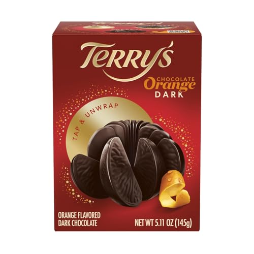 Terry's Chocolate Orange Dark Chocolate 5.11 oz | Stocking Stuffer and Party Favor | Break Apart...
