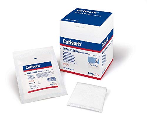 Cutisorb - Compresse di aspirazione non sterili, 15 x 25 cm, 100 pezzi