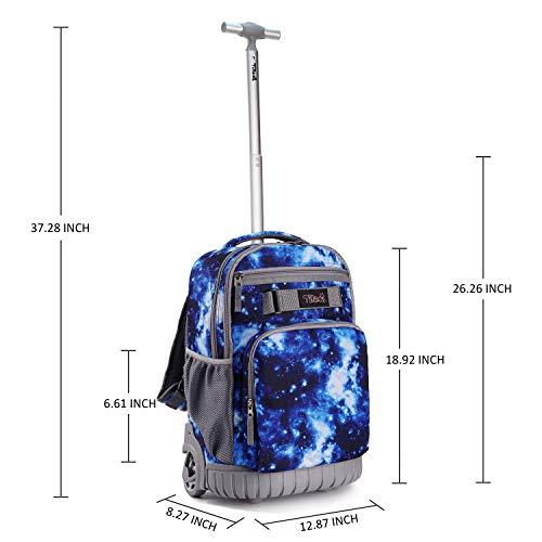 Tilami Rolling Backpack 18 Inch Wheeled Backpack School College Student Travel Trip Boys And Girls #TOP5