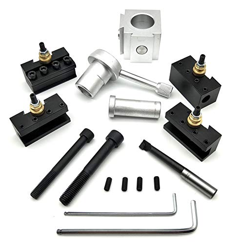 Porte-outil changement rapide mini tour et barre d'alésage aluminium