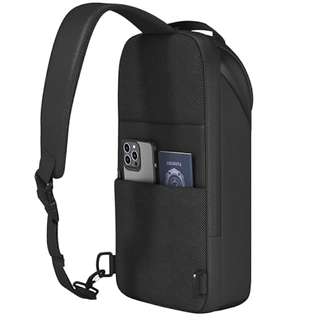 Sling Bag Crossbody Backpack Compact EDC Daypack for Men Minimalist Chest Shoulder bag 11 inch iPad Pro M4/ iPad Air M2