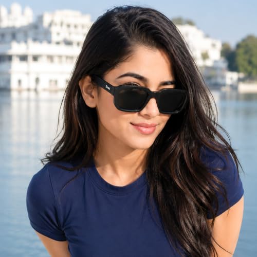 Image of Stood Square Sunglasses | UV Protected | Polycarbonate Frame | Shiny Finish | Men & Women | SG-STD0025