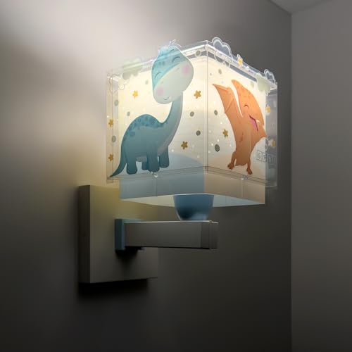 Aplique Pared Infantil Dalber Baby Dinos 63459 con cable e interruptor 4