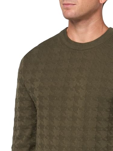 HUGO Men's Pattern Knit Cotton Pullover Sweater3