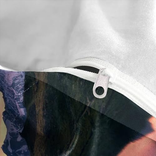 Housses de couettes microfibre double et coton rose : parure de lit résistante et douce - 8