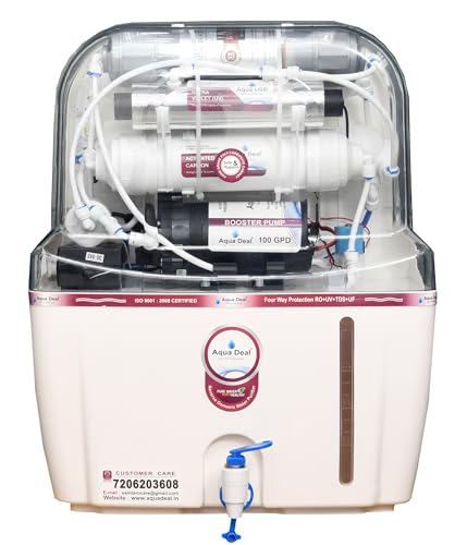 Image of AQUADEAL PRO Copper Zinc Water Purifier | RO+UV+UF+TDS Adjustable Technology | Free Prefilter | 10-stage filtration | 15L capacity | Suitable for Borewell, Tanker & Municipal Water | 1year warranty