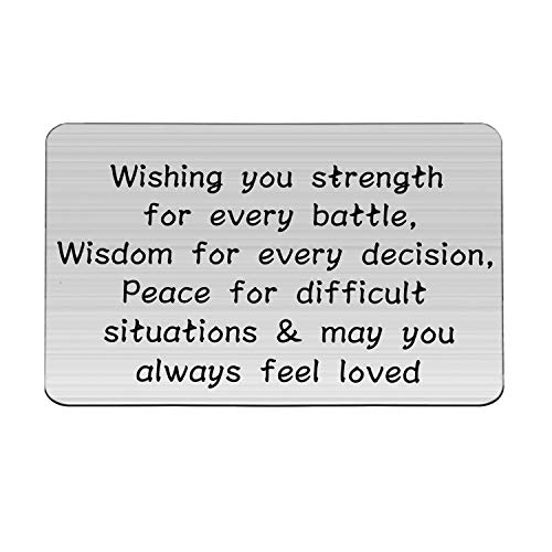 HOLLP Christianity Prayer Jewelry Christian Keychain Religion Strength Keyring Wishing You Strength For Every Battle Gift