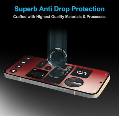 Image of Czartech Tempered Glass Screen Protector Compatible For Nothing Phone 2A / Nothing Phone 2A Plus (Black) Edge-To-Edge Protector Coverage with Easy Installation Kit